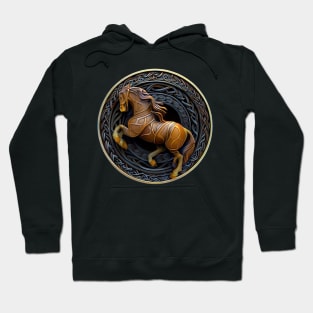 Celtic Style Animal 03 Horse Hoodie